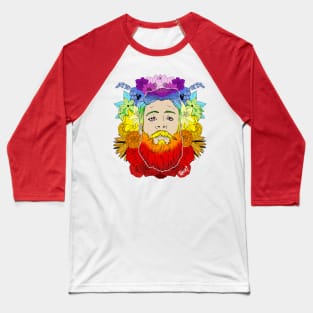 Bearded Floral Pride Baseball T-Shirt